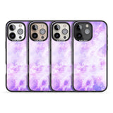 iPhone 16 Pro Max Purple Galaxy Pattern Design Black Impact Phone Case