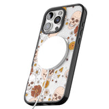 iPhone 16 Pro Max Halloween Skulls and Flowers Black Impact Phone Case