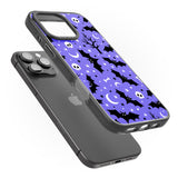 iPhone 16 Pro Max Bats n' Bones Pattern Black Impact Phone Case