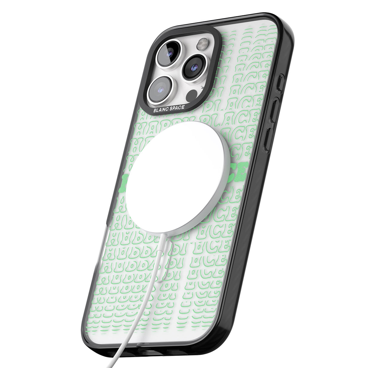 iPhone 16 Pro Max Happy Place (Green) Clear Impact Phone Case + Magsafe