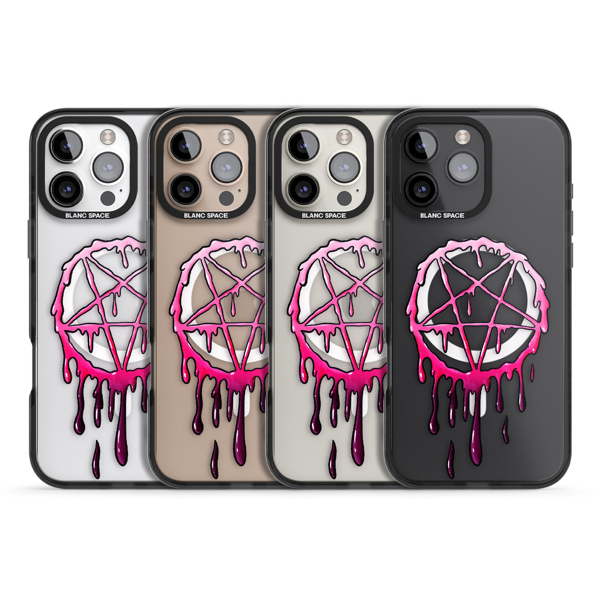 iPhone 16 Pro Max Pentagram of Blood Black Impact Phone Case