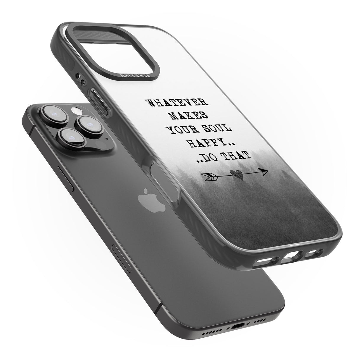 iPhone 16 Pro Max Whatever Makes Your Soul Quote Black Impact Phone Case