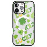 iPhone 16 Pro Max Lucky Irish Clover Black Impact Phone Case