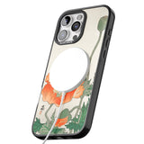 iPhone 16 Pro Max Birds and Plants by Ohara Koson Black Impact Phone Case + Magsafe