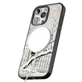 iPhone 16 Pro Max Plum Tree in Snow by Hiroaki Takahashi Black Impact Phone Case + Magsafe