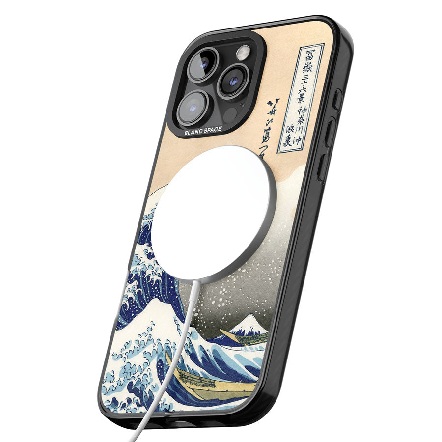 Great Wave Black Impact Magsafe Phone Case for iPhone 16 Pro, iPhone 16 Pro Max