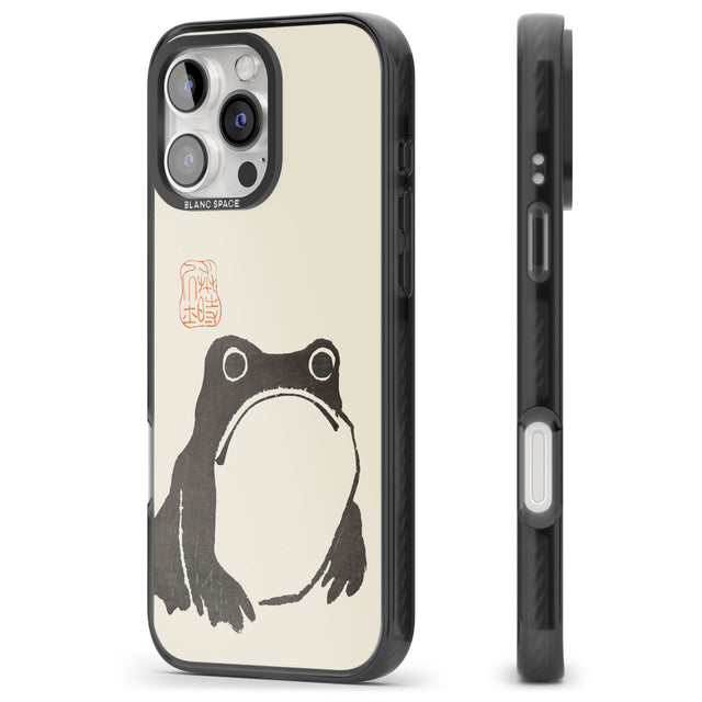 Matsumoto Hoji Frog Black Impact Magsafe Phone Case for iPhone 16 Pro, iPhone 16 Pro Max