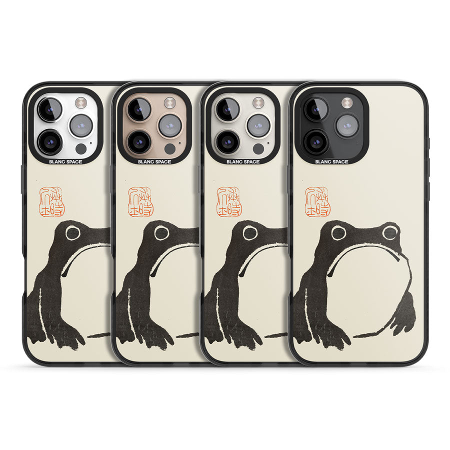 Matsumoto Hoji Frog Black Impact Magsafe Phone Case for iPhone 16 Pro, iPhone 16 Pro Max