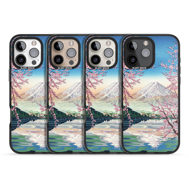 Mt. Fuji from Lake Kawaguchi Black Impact Magsafe Phone Case for iPhone 16 Pro, iPhone 16 Pro Max