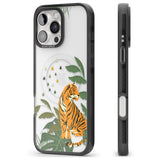 iPhone 16 Pro Max Large Tiger Clear Jungle Cat Pattern Black Impact Phone Case