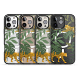 iPhone 16 Pro Max Two Jaguars & Foliage Jungle Cat Pattern Black Impact Phone Case