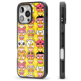 iPhone 16 Pro Max Ramen Noodle Kawaii Pattern Black Impact Phone Case