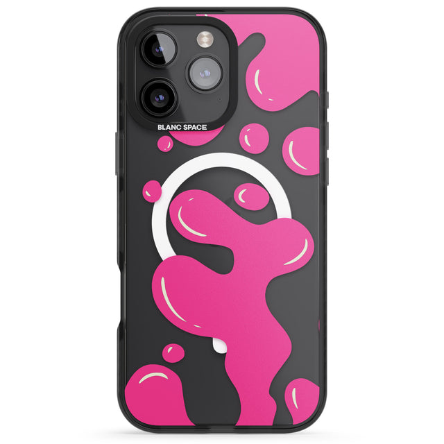 iPhone 16 Pro Max Pink Lava Lamp Black Impact Phone Case