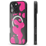 iPhone 16 Pro Max Pink Lava Lamp Black Impact Phone Case