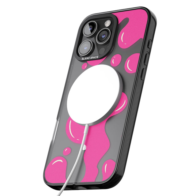 iPhone 16 Pro Max Pink Lava Lamp Black Impact Phone Case