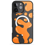 iPhone 16 Pro Max Orange Lava Lamp Black Impact Phone Case