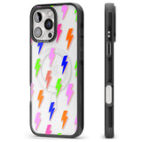 iPhone 16 Pro Max Rainbow Pop Lightning Black Impact Phone Case