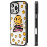 iPhone 16 Pro Max I feel nothing (Clear) Black Impact Phone Case