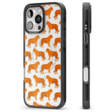 iPhone 16 Pro Max Tigers on Clear Pattern Black Impact Phone Case