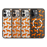 iPhone 16 Pro Max Tigers on Clear Pattern Black Impact Phone Case