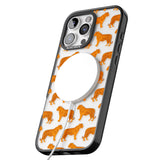 iPhone 16 Pro Max Tigers on Clear Pattern Black Impact Phone Case