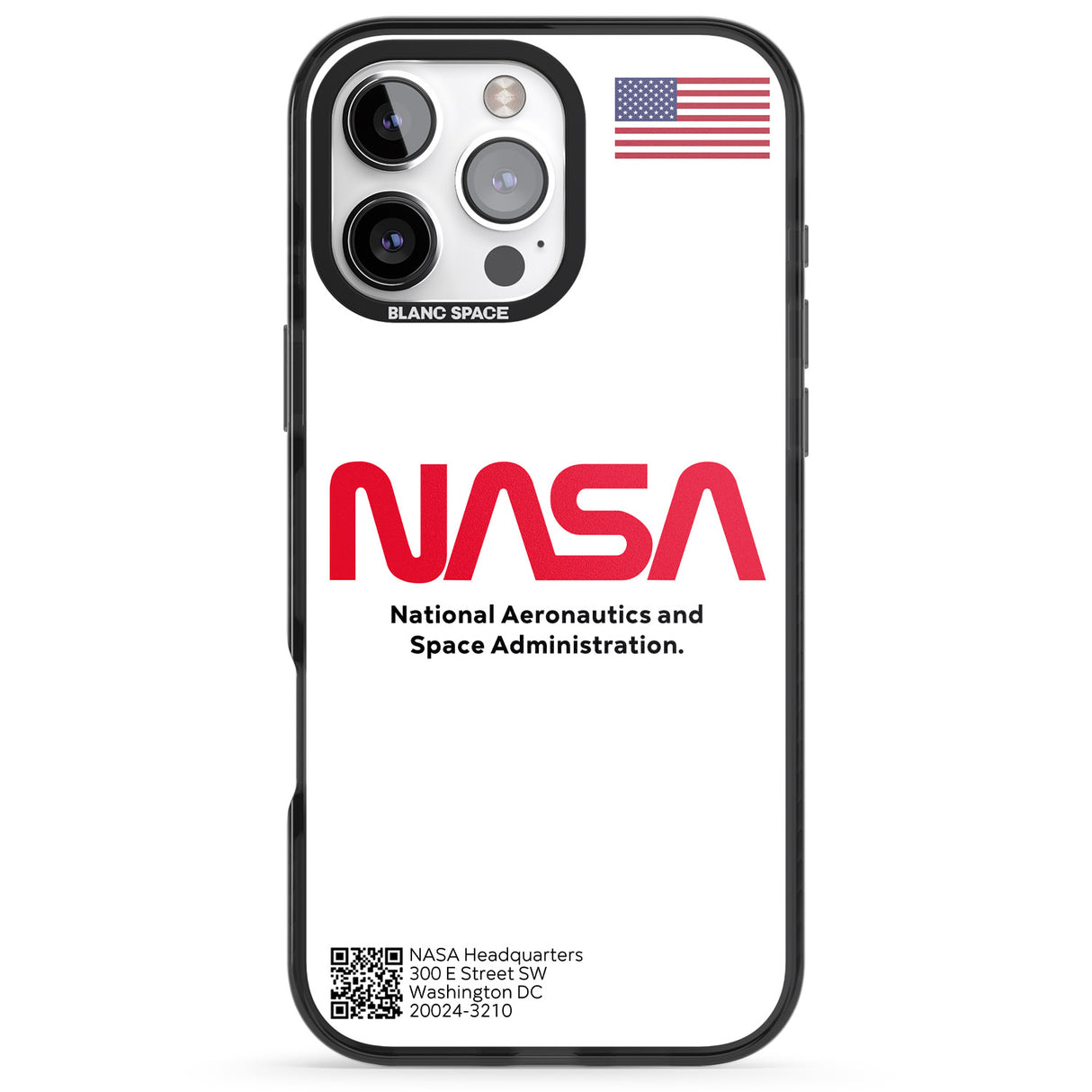 iPhone 16 Pro Max NASA The Worm Black Impact Phone Case