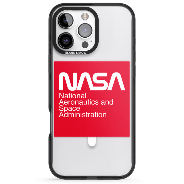 iPhone 16 Pro Max NASA The Worm Box Black Impact Phone Case