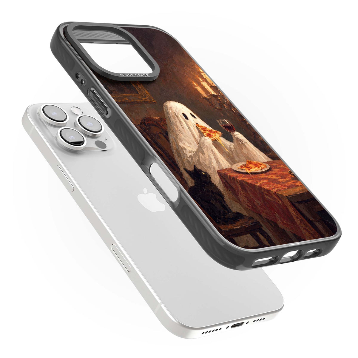 Lonely Night In art iPhone case | Black Impact Magsafe case for iPhone 16 Pro, iPhone 16 Pro Max