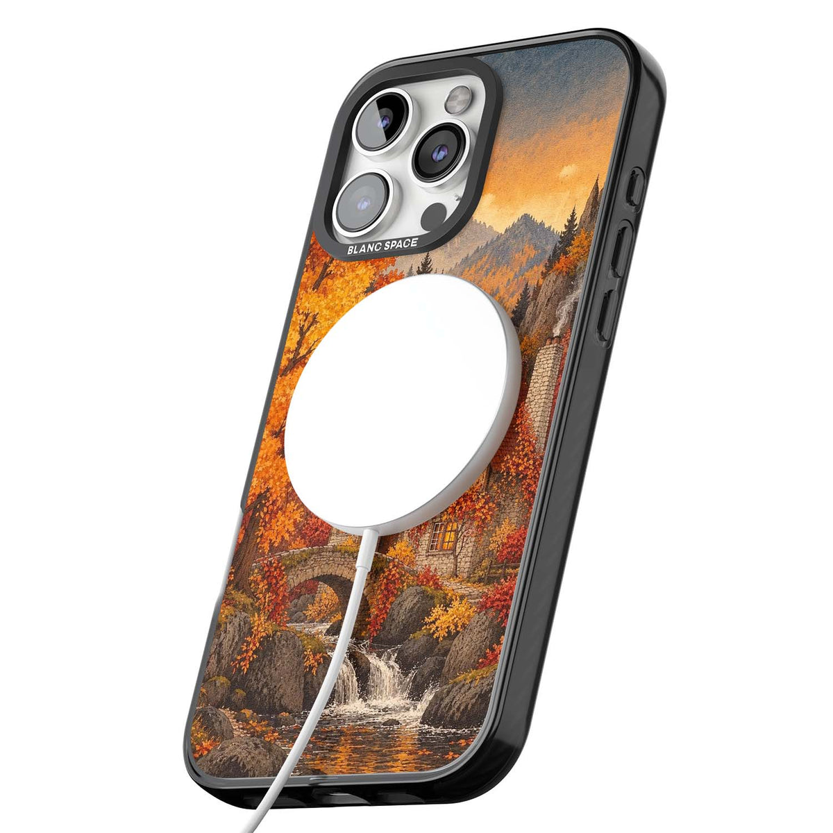 Auburn Cottage iPhone case | Black Impact Magsafe case for iPhone 16 Pro, iPhone 16 Pro Max