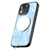 iPhone 16 Pro Max Iridescent Crystal Marble Black Impact Phone Case