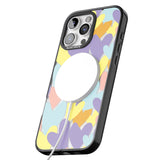 iPhone 16 Pro Max Pastel Hearts Black Impact Phone Case