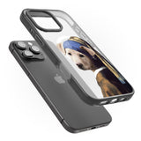 iPhone 16 Pro Max Doggo with a Pearl Earring Black Impact Phone Case