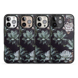 iPhone 16 Pro Max Mixed Succulents - Real Botanical Photographs Black Impact Phone Case