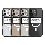 iPhone 16 Pro Max F*ck Social Media Black Impact Phone Case