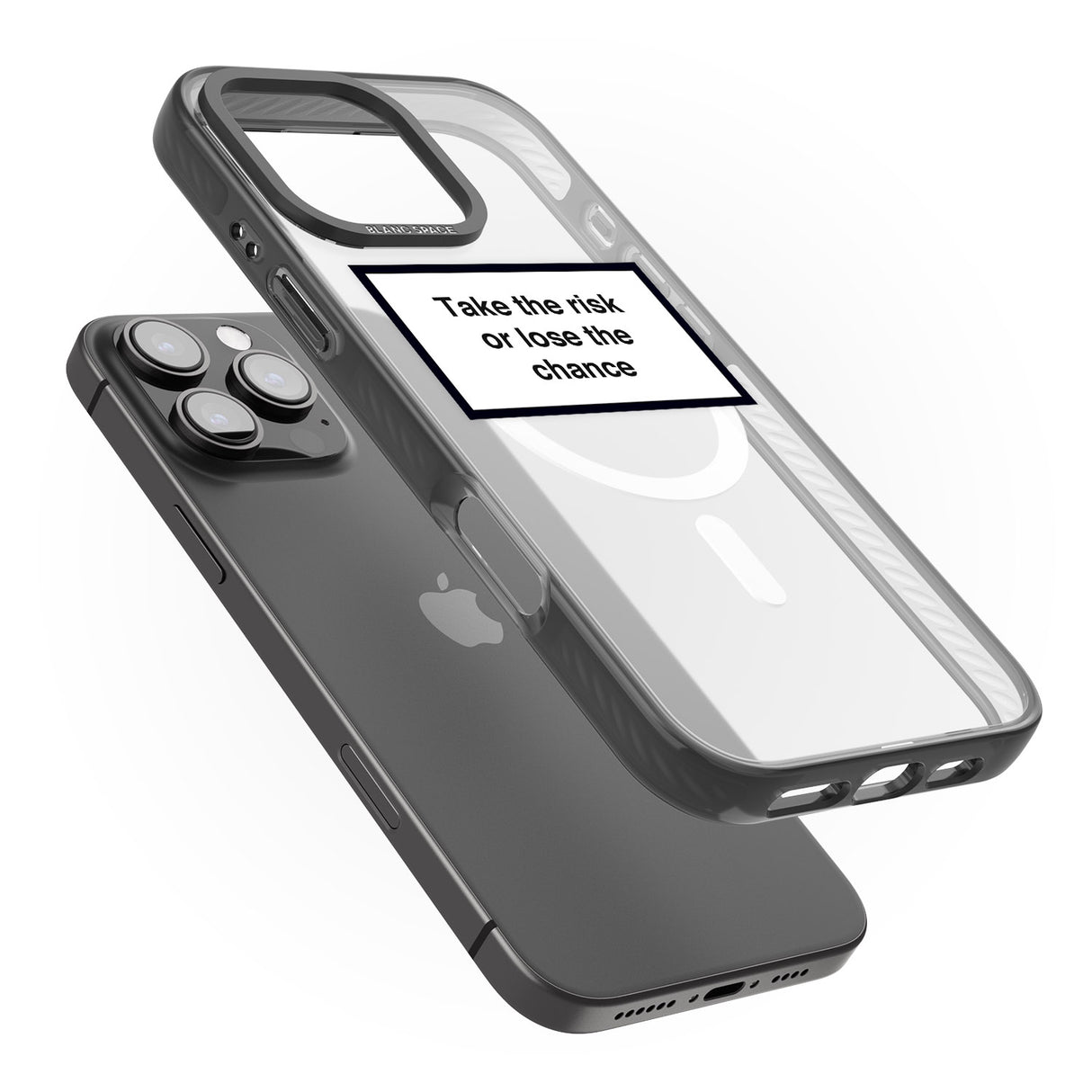 iPhone 16 Pro Max Take the risk or lose the chance Black Impact Phone Case