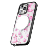 Pink Moon & Maple Black Impact Magsafe Phone Case for iPhone 16 Pro, iPhone 16 Pro Max