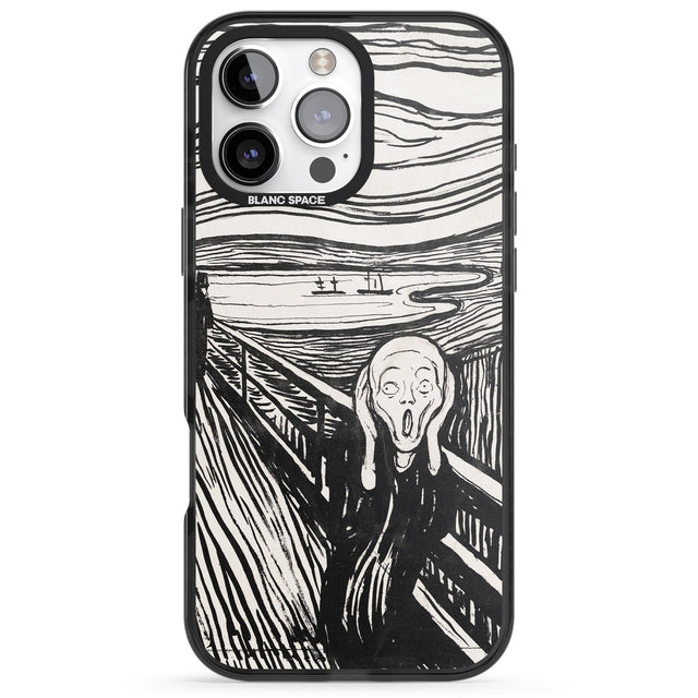 iPhone 16 Pro Max The Scream Black Impact Phone Case