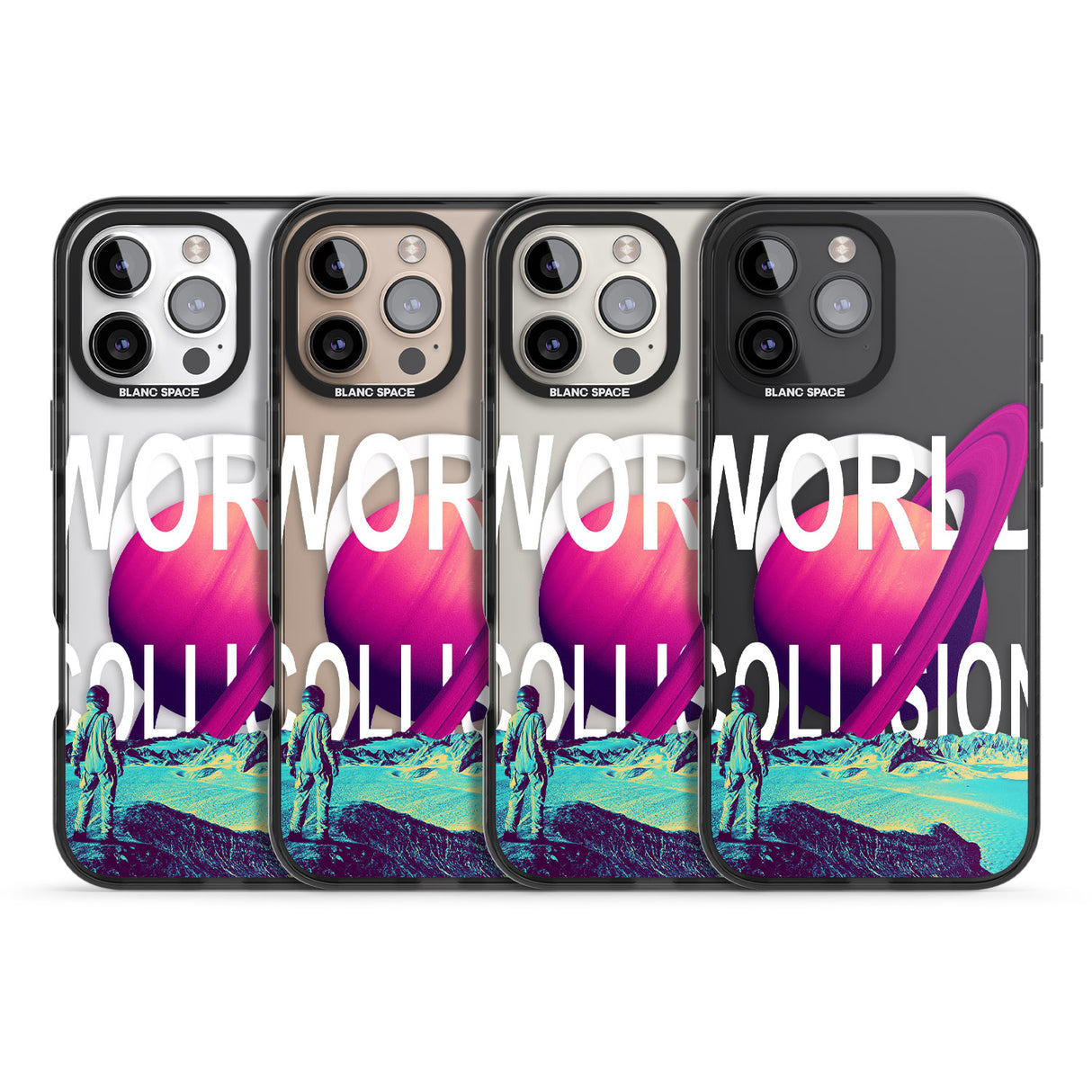 iPhone 16 World Collision Clear Impact Phone Case