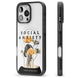 iPhone 16 Pro Max Social Anxiety Black Impact Phone Case + Magsafe