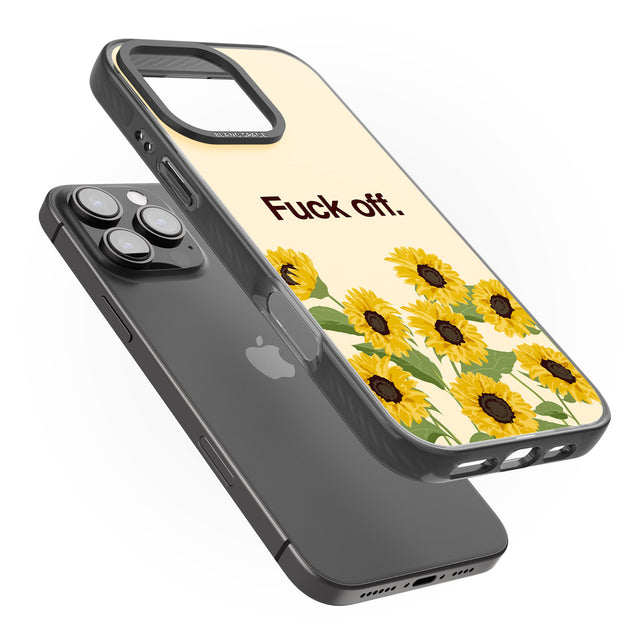 iPhone 16 Pro Max F*ck off Black Impact Phone Case