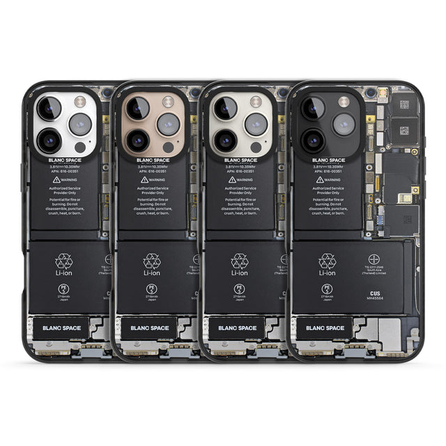 iPhone 16 Pro Max Circuit Board Black Impact Phone Case