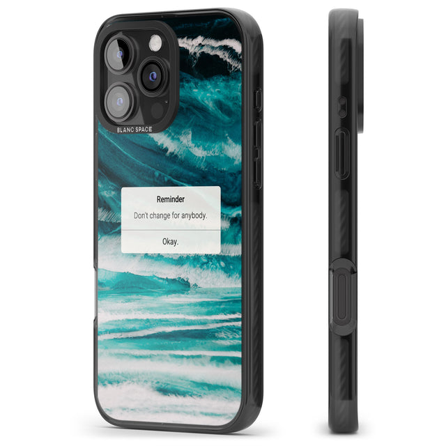 iPhone 16 Pro Max "Don't Change" iPhone Reminder Black Impact Phone Case