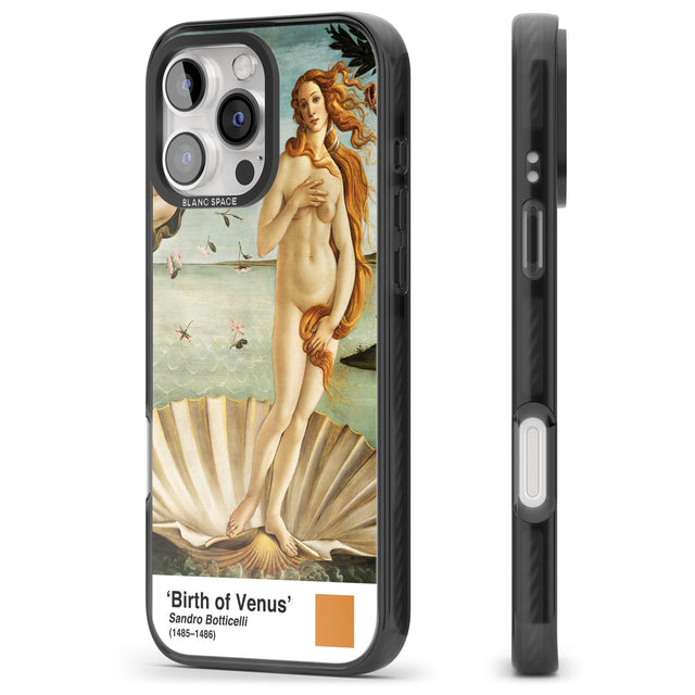 iPhone 16 Pro Max The Birth of Venus Black Impact Phone Case