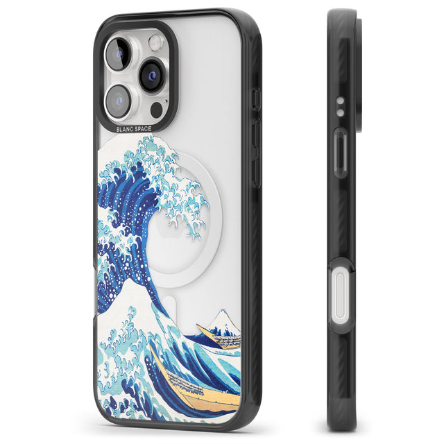 iPhone 16 Pro Max The Great Wave of Kanagawa Black Impact Phone Case