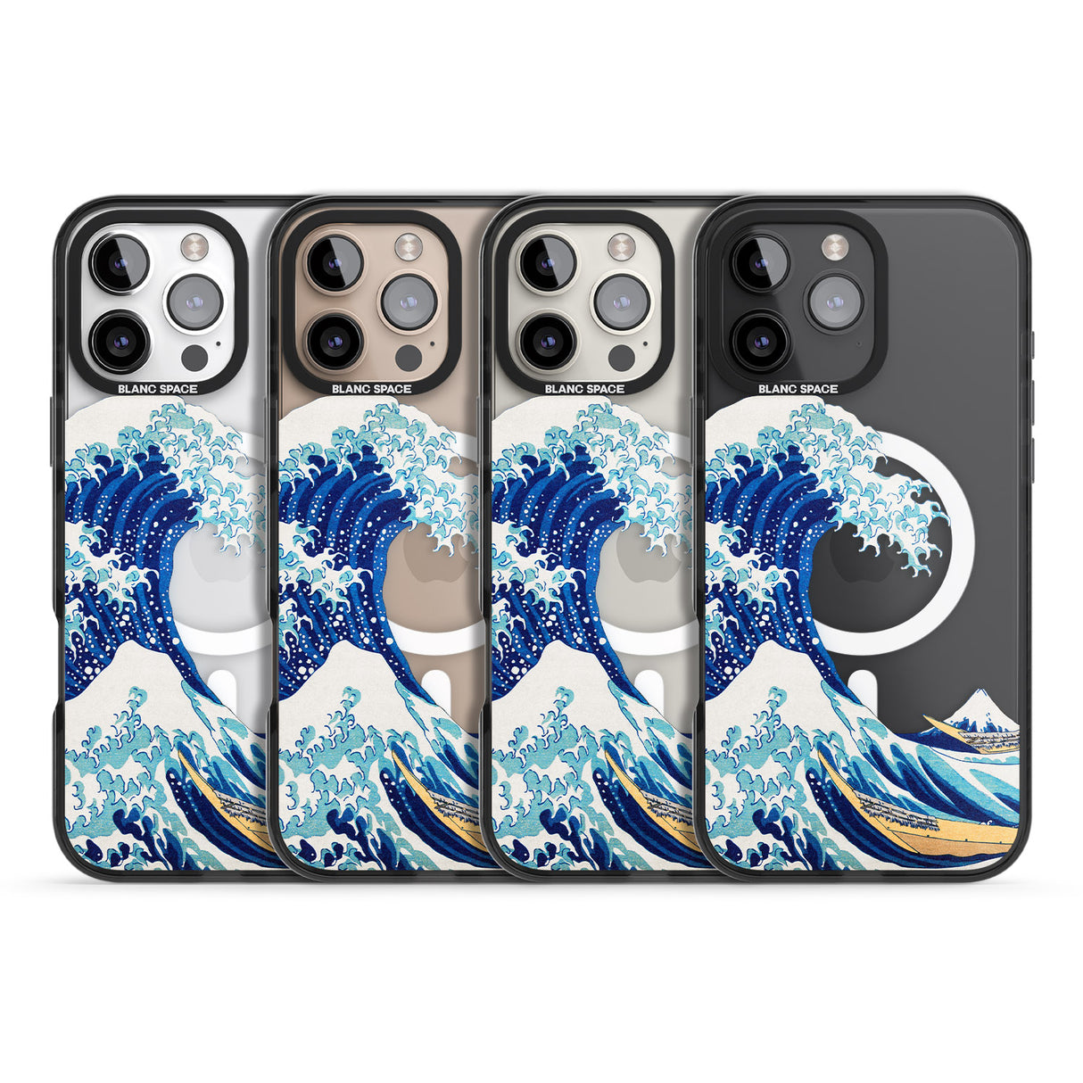 iPhone 16 Pro Max The Great Wave of Kanagawa Black Impact Phone Case