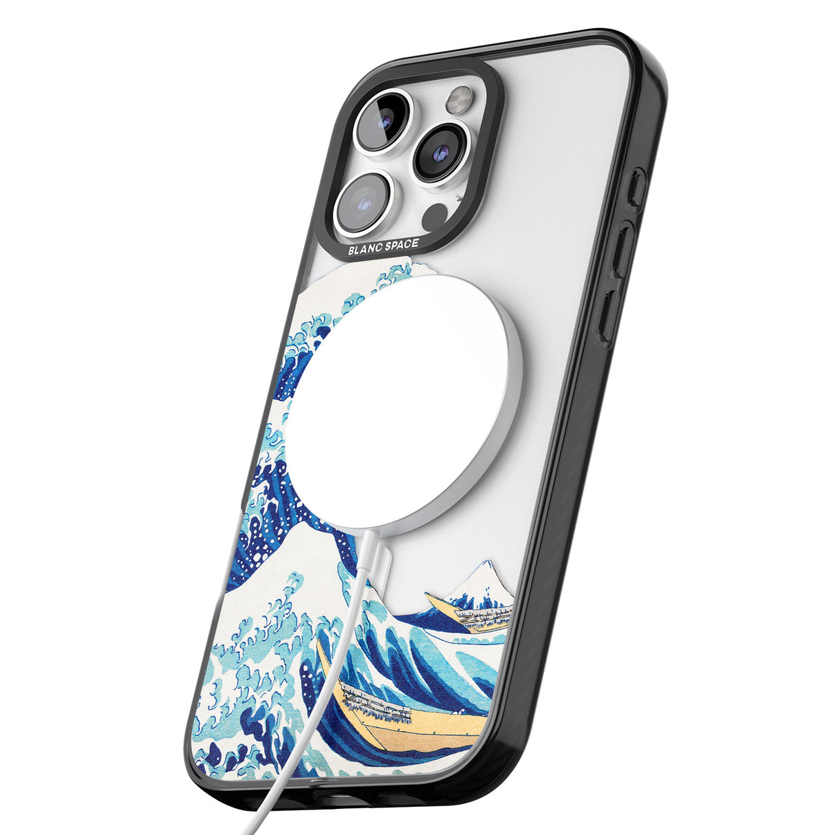 iPhone 16 Pro Max The Great Wave of Kanagawa Black Impact Phone Case