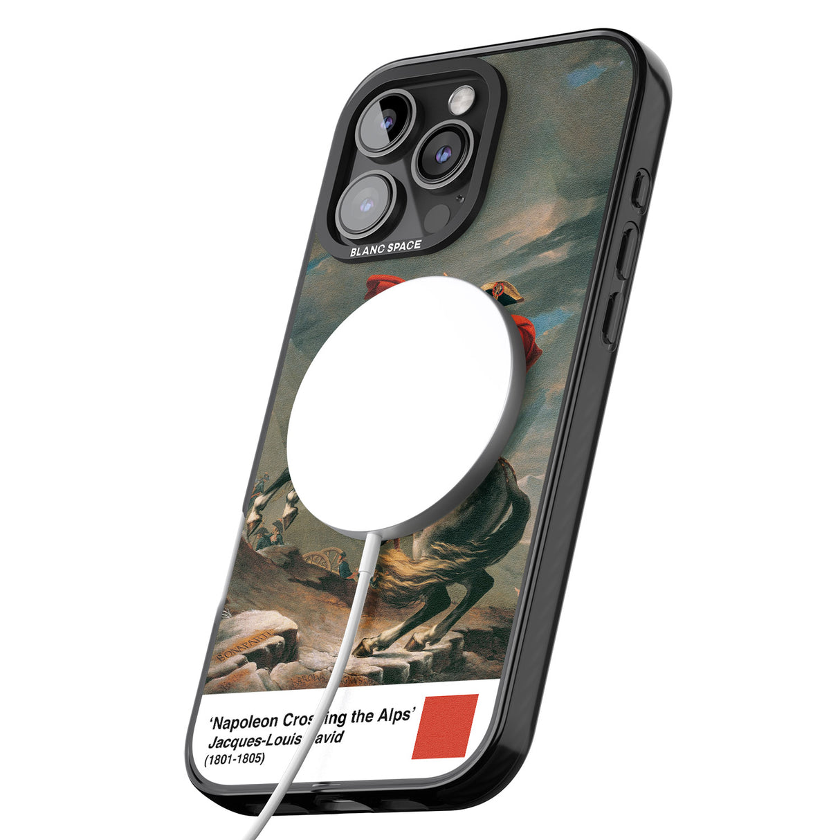 iPhone 16 Pro Max Napoleon Crossing the Alps Black Impact Phone Case