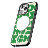 iPhone 16 Pro Max Retro Green Circles Black Impact Phone Case