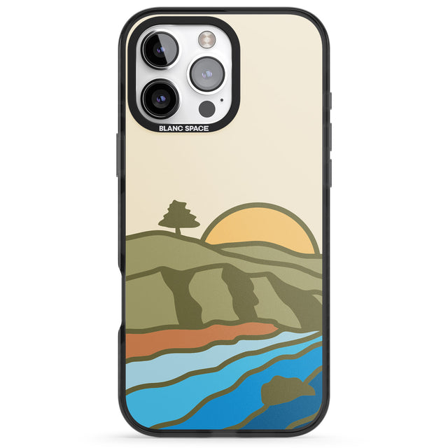 iPhone 16 Pro Max North Sunset Black Impact Phone Case