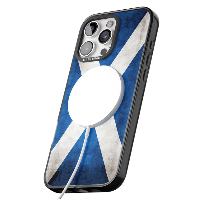 iPhone 16 Pro Max Scotland Saltire Flag Black Impact Phone Case